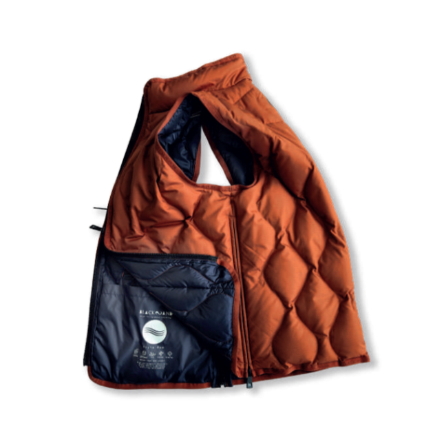 gilet water resistant, windproof, high heat maintenance 90/10 duck down
