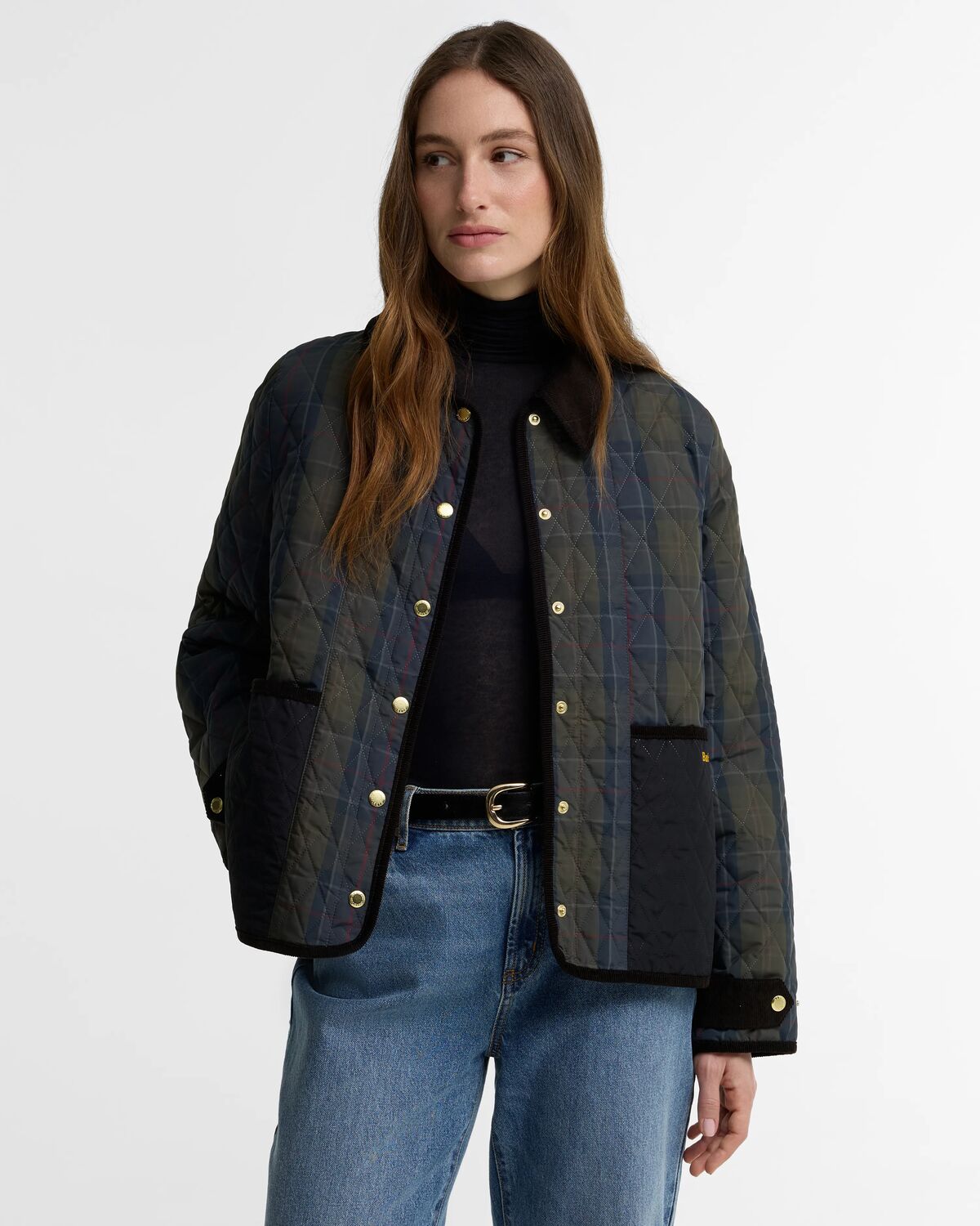ainsdale checked quilted jkt<BR/><BR/> 