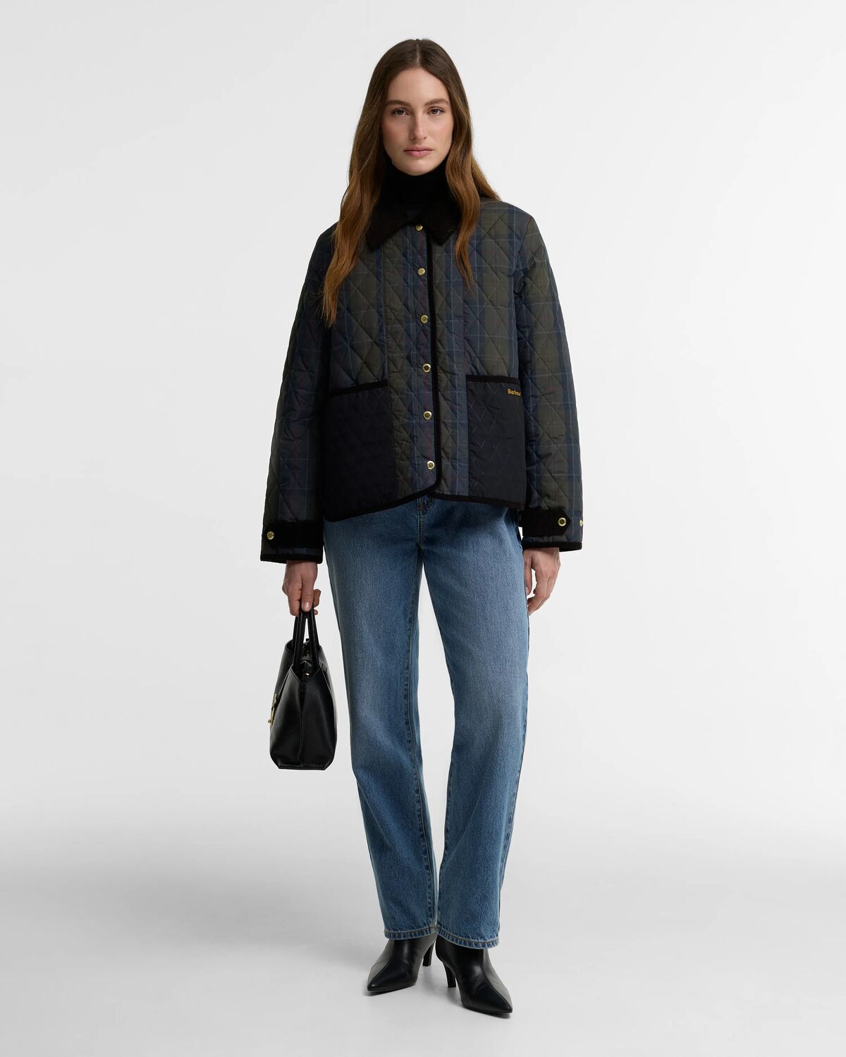 ainsdale checked quilted jkt<BR/><BR/> 