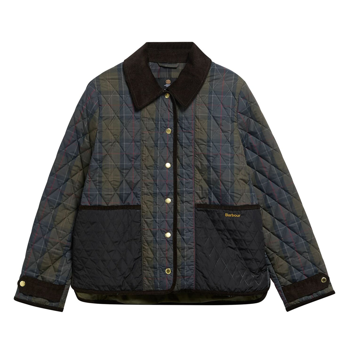ainsdale checked quilted jkt<BR/><BR/> 