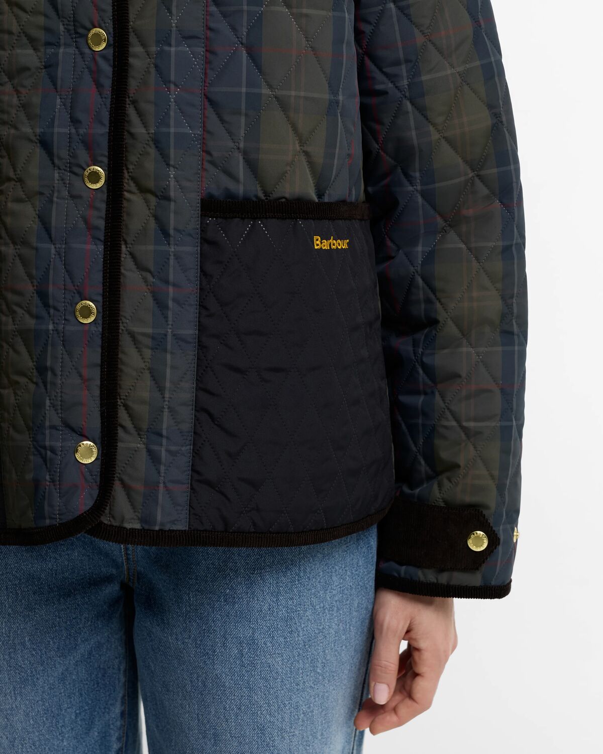 ainsdale checked quilted jkt<BR/><BR/> 