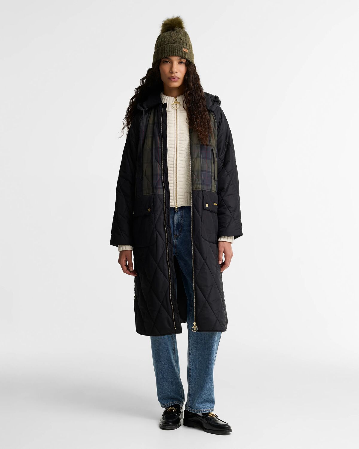 osbourne checked quilted jkt<BR/> 