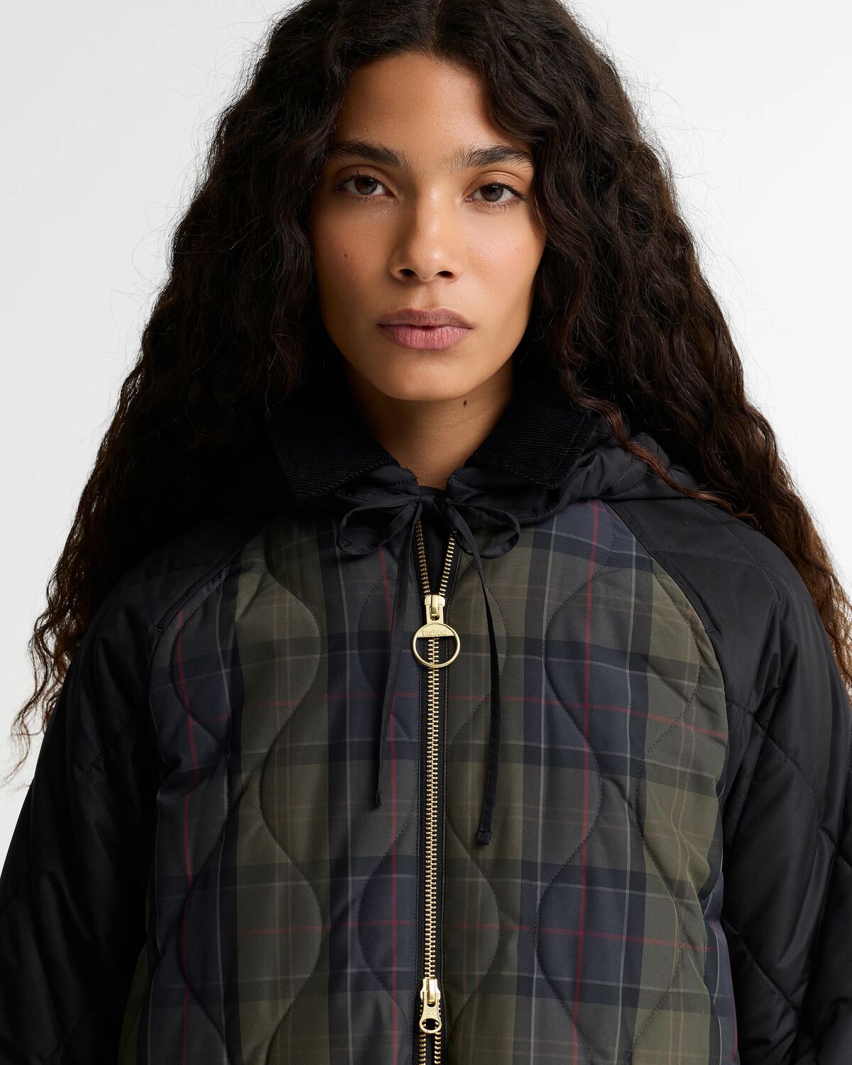 osbourne checked quilted jkt<BR/> 