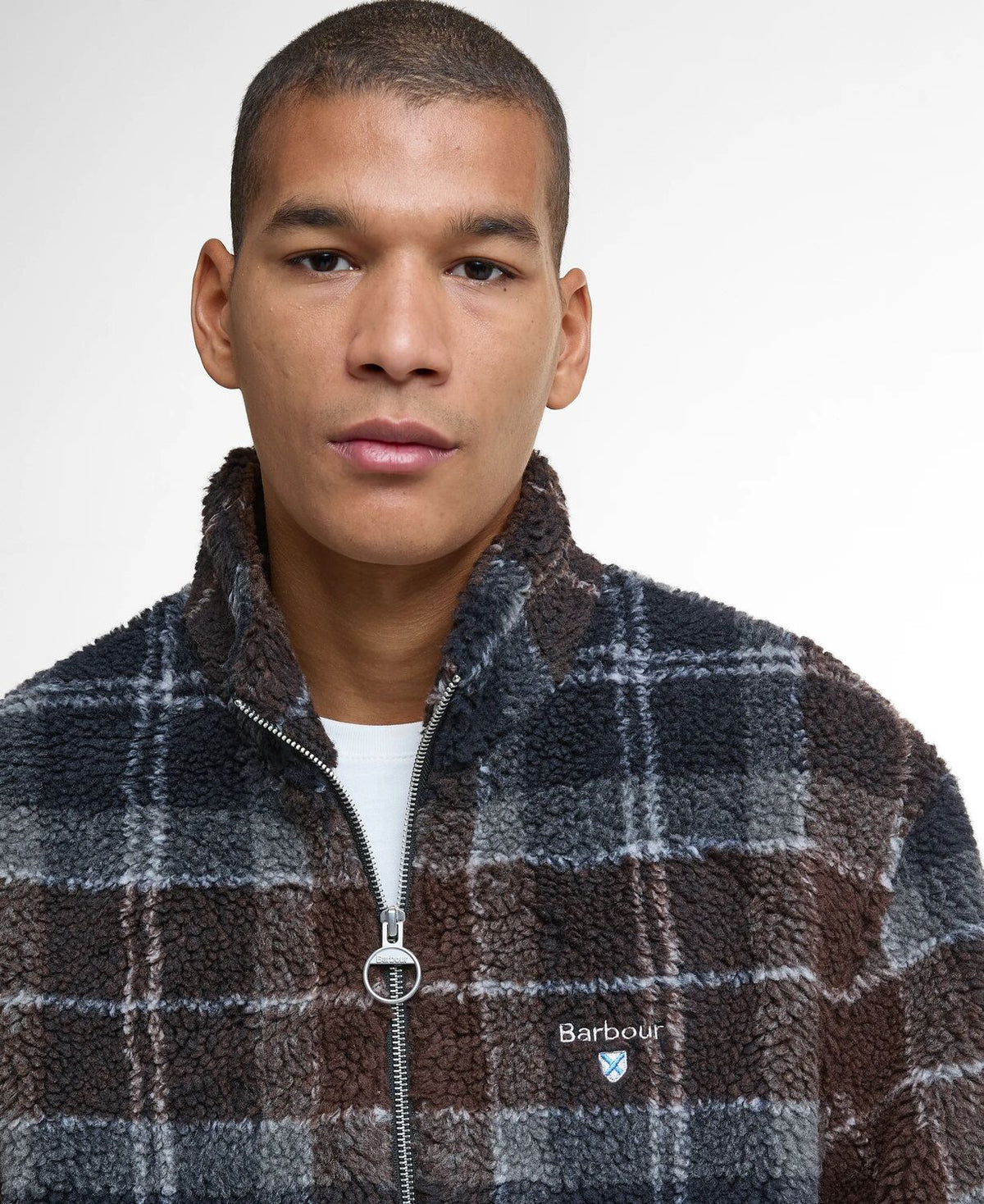 tartan fleece zip through<BR/> 