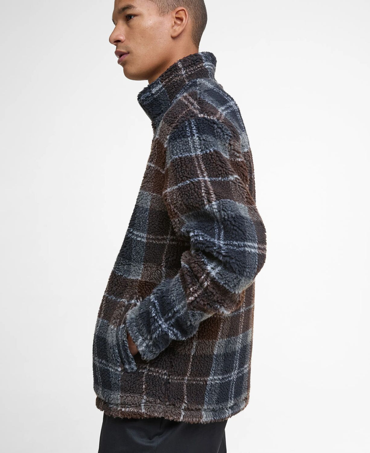 tartan fleece zip through<BR/> 