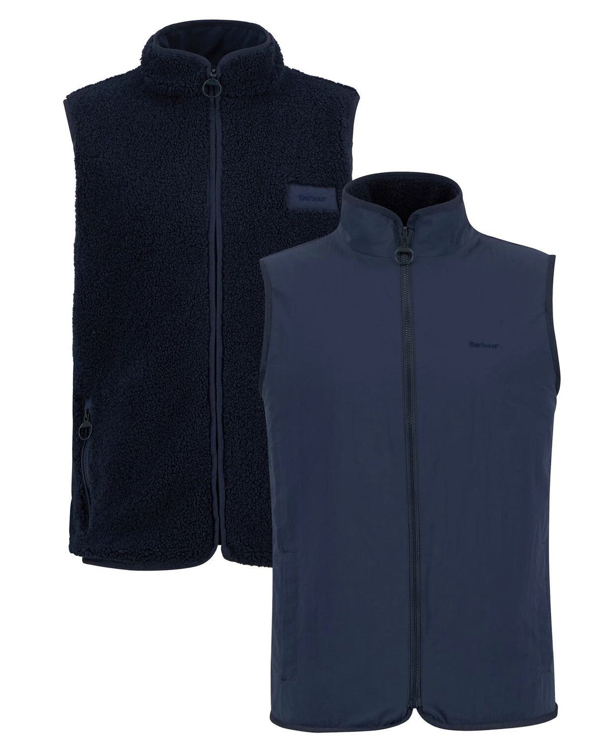 reversible fleece gilet 