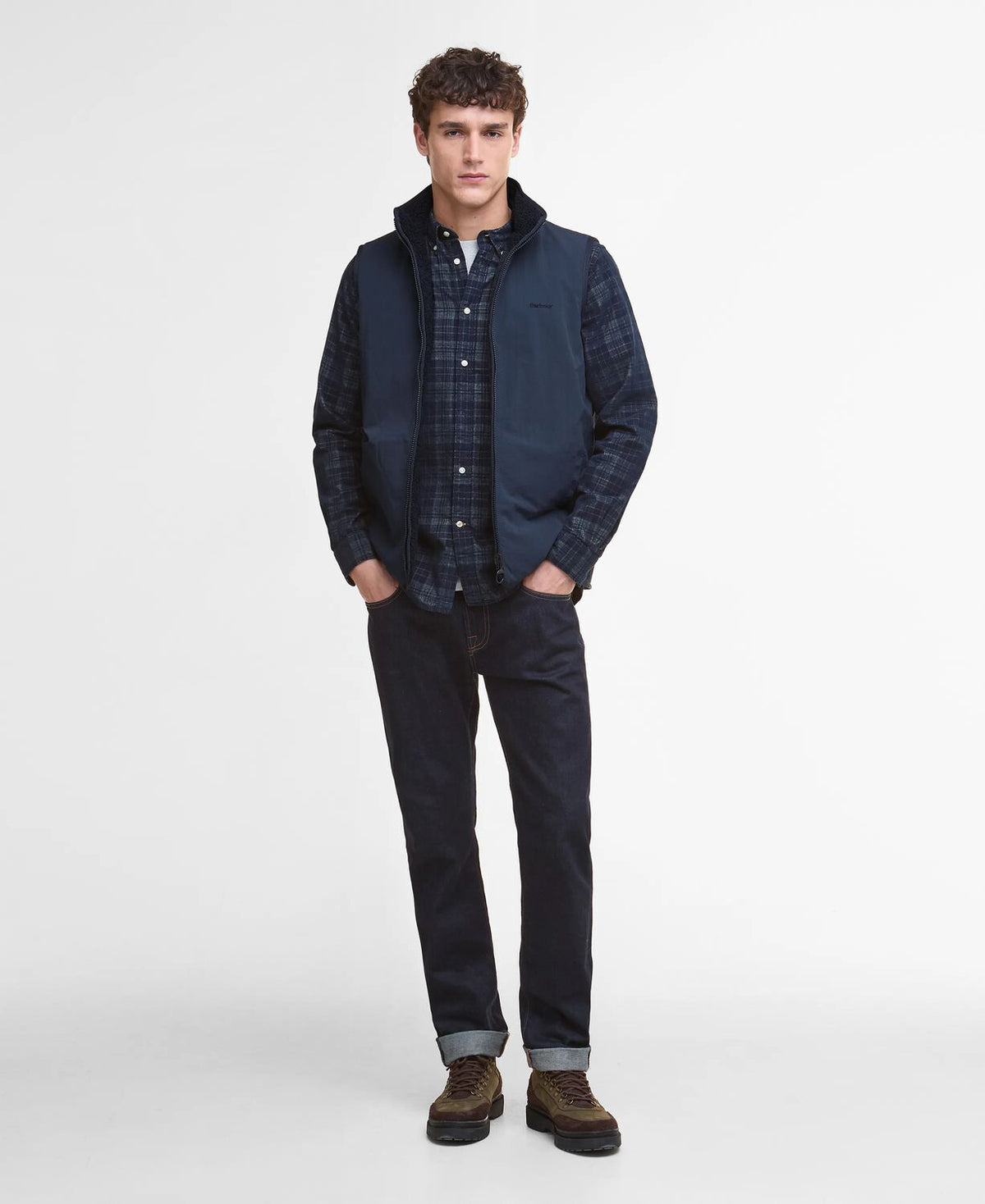reversible fleece gilet 