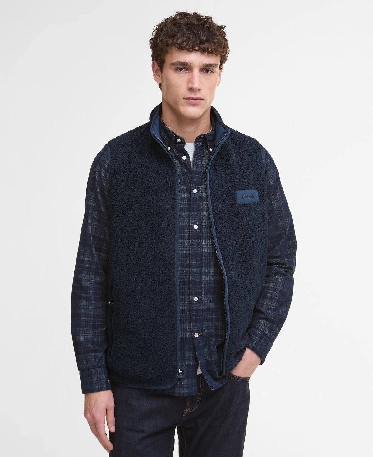 reversible fleece gilet 