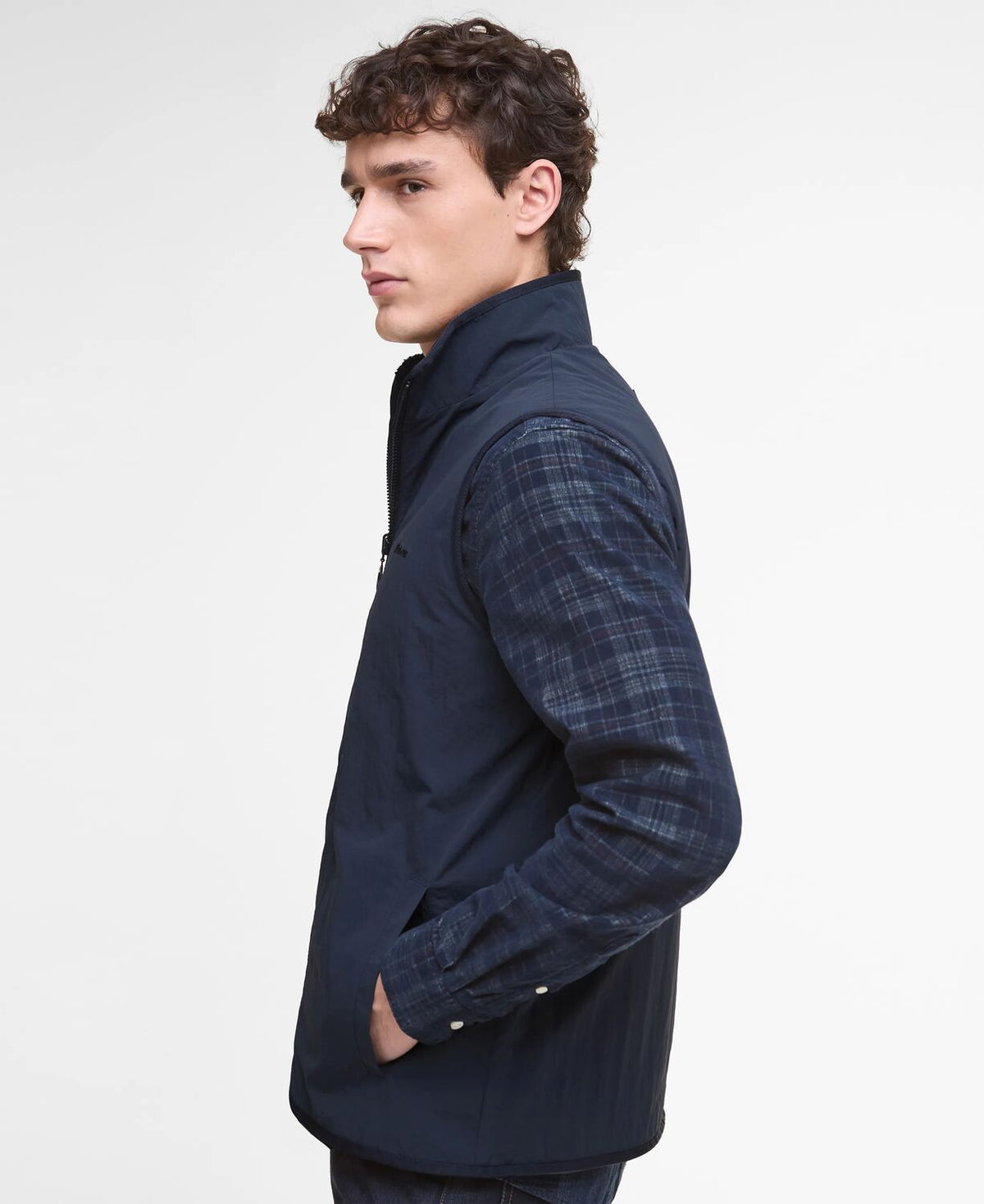 reversible fleece gilet 