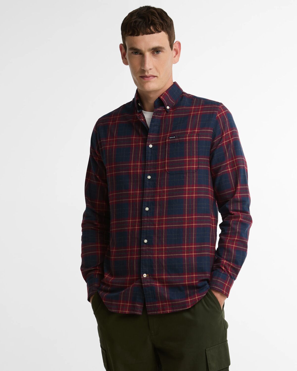 broxburn tail checked shirt<BR/> 