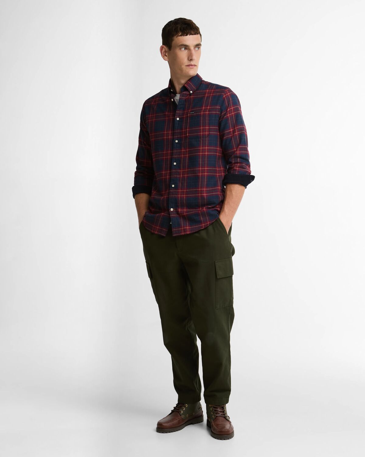 broxburn tail checked shirt<BR/> 