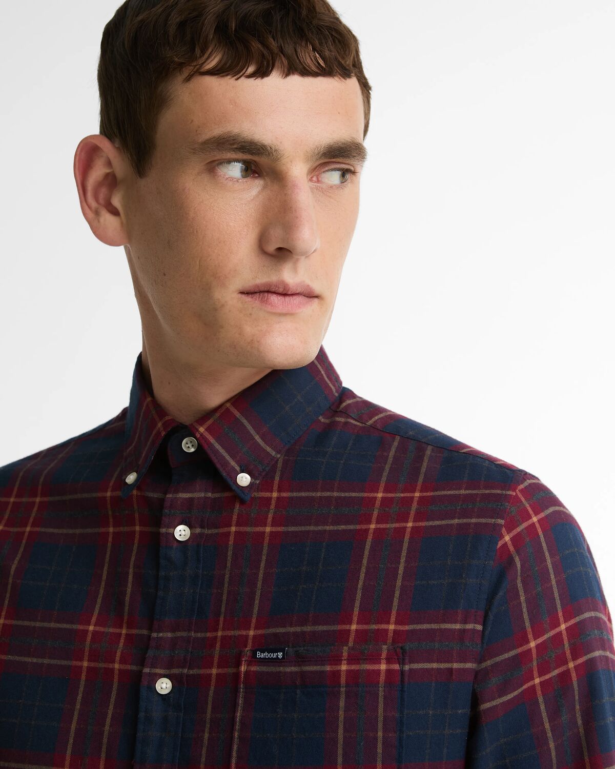 broxburn tail checked shirt<BR/> 