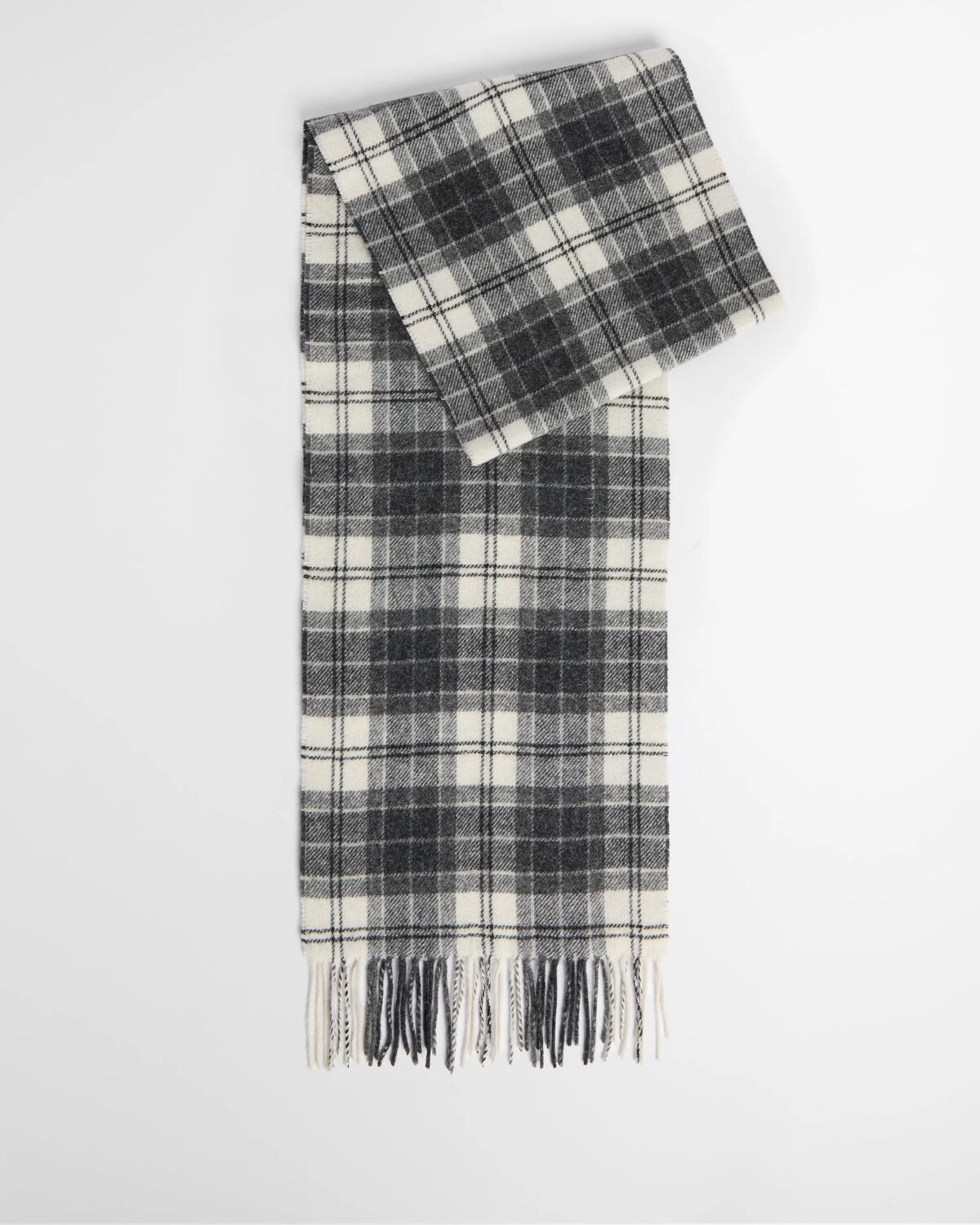 tartan lambswool scarf<BR/> 