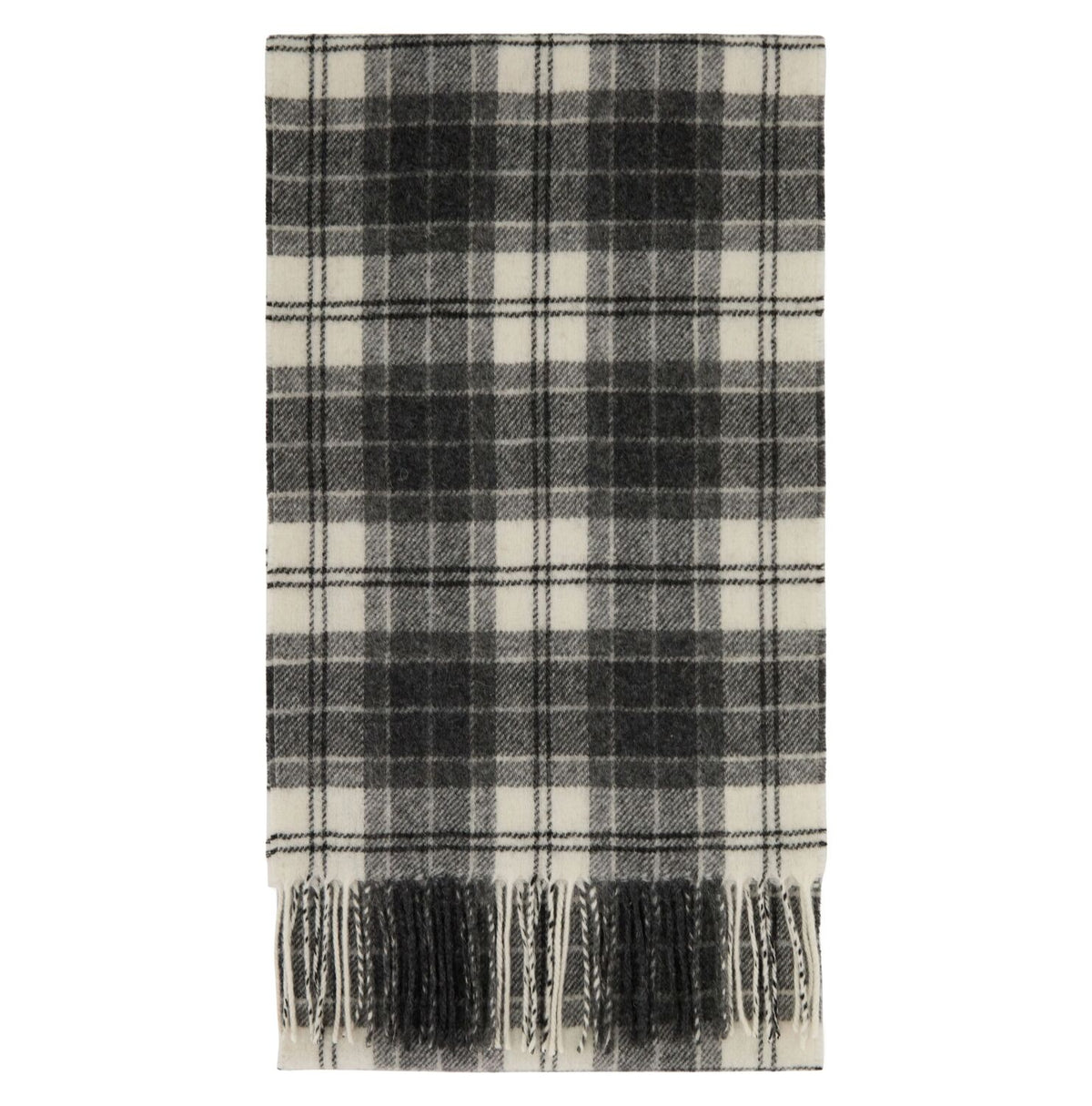 tartan lambswool scarf<BR/> 