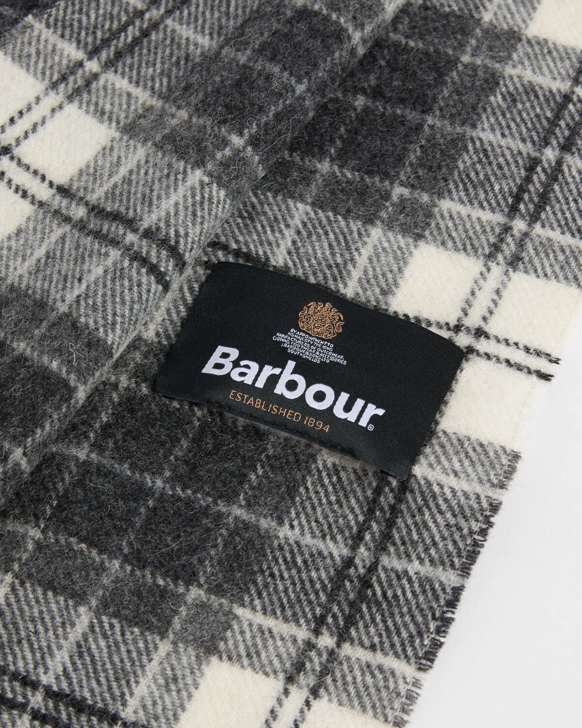 tartan lambswool scarf<BR/> 