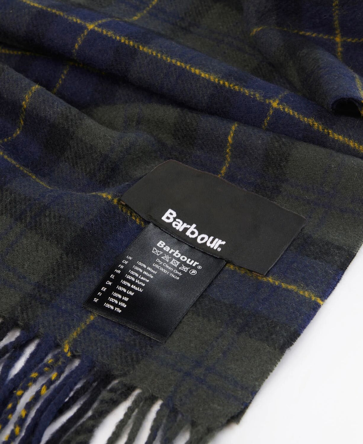tartan lambswool scarf<BR/> 