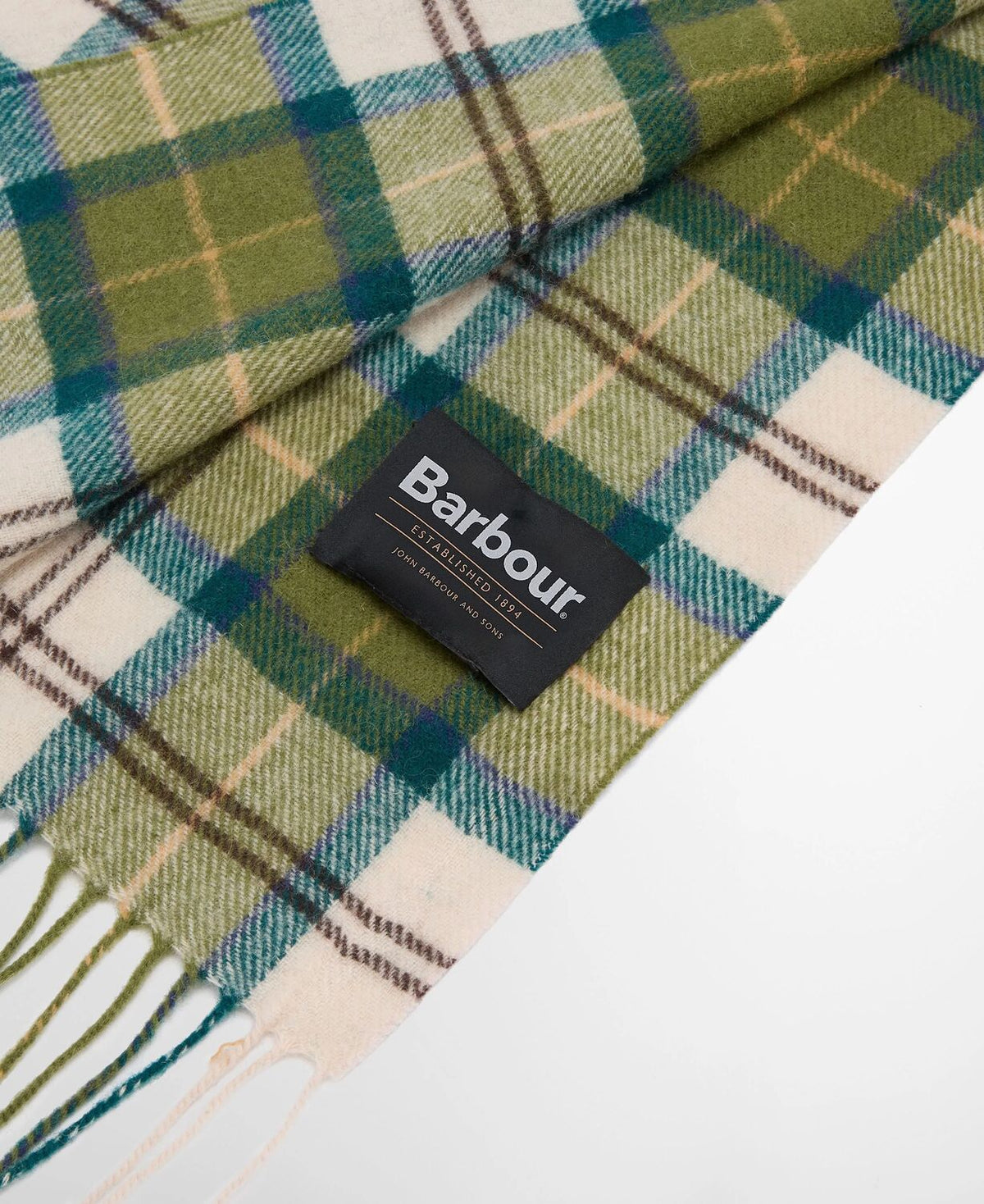 tartan lambswool scarf<BR/> 