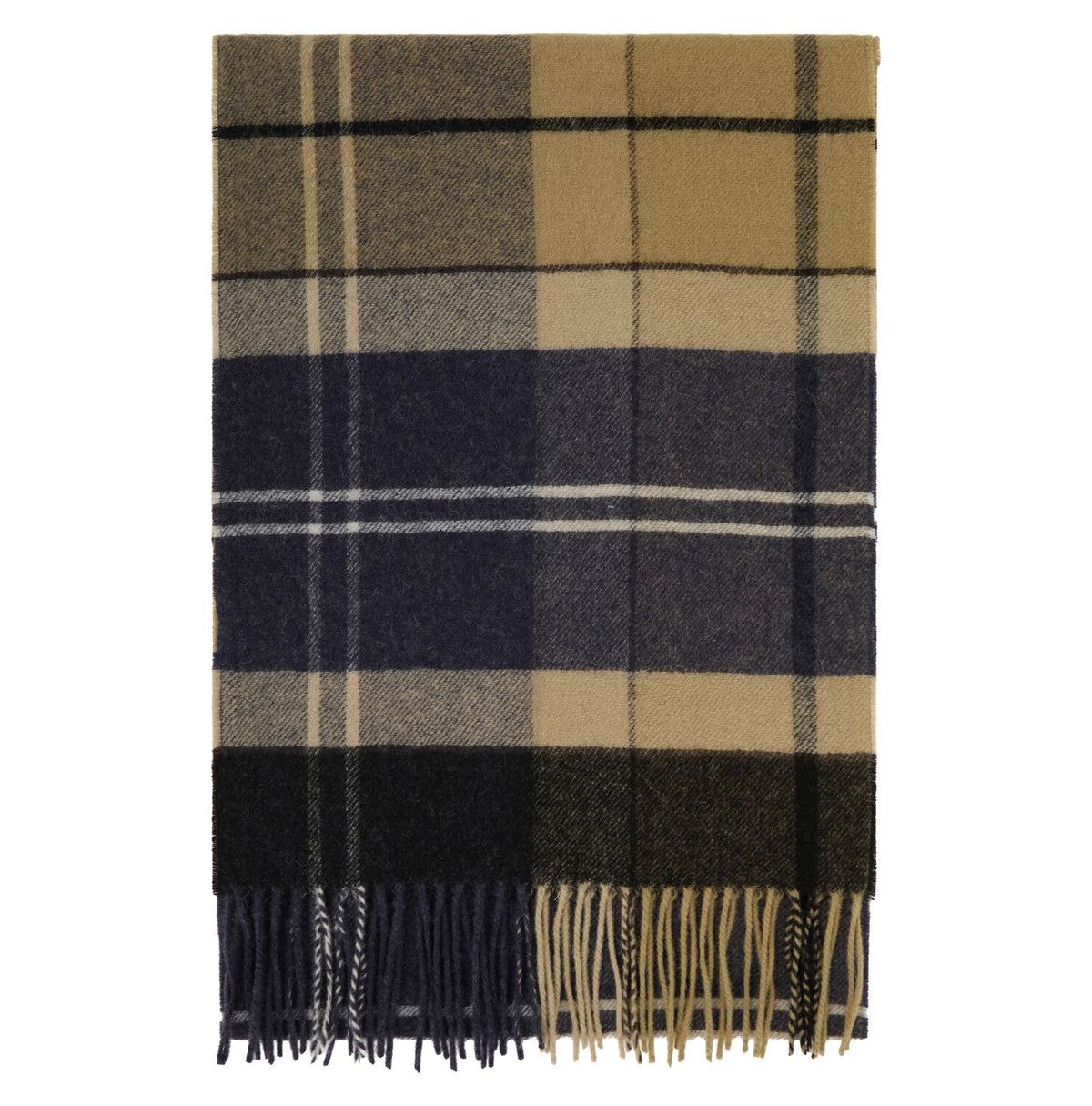 tartan lambswool scarf<BR/> 