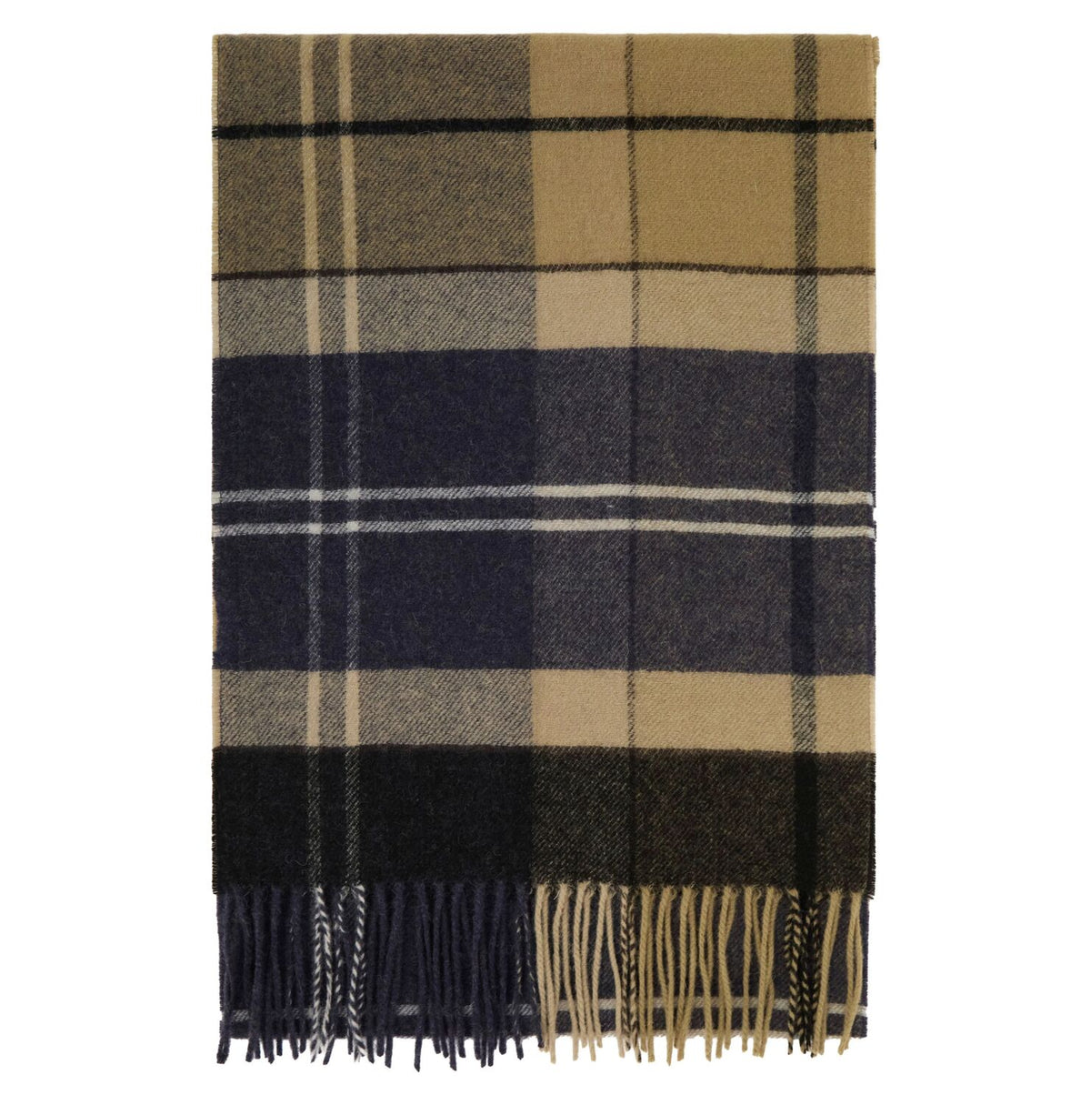 tartan lambswool scarf<BR/> 