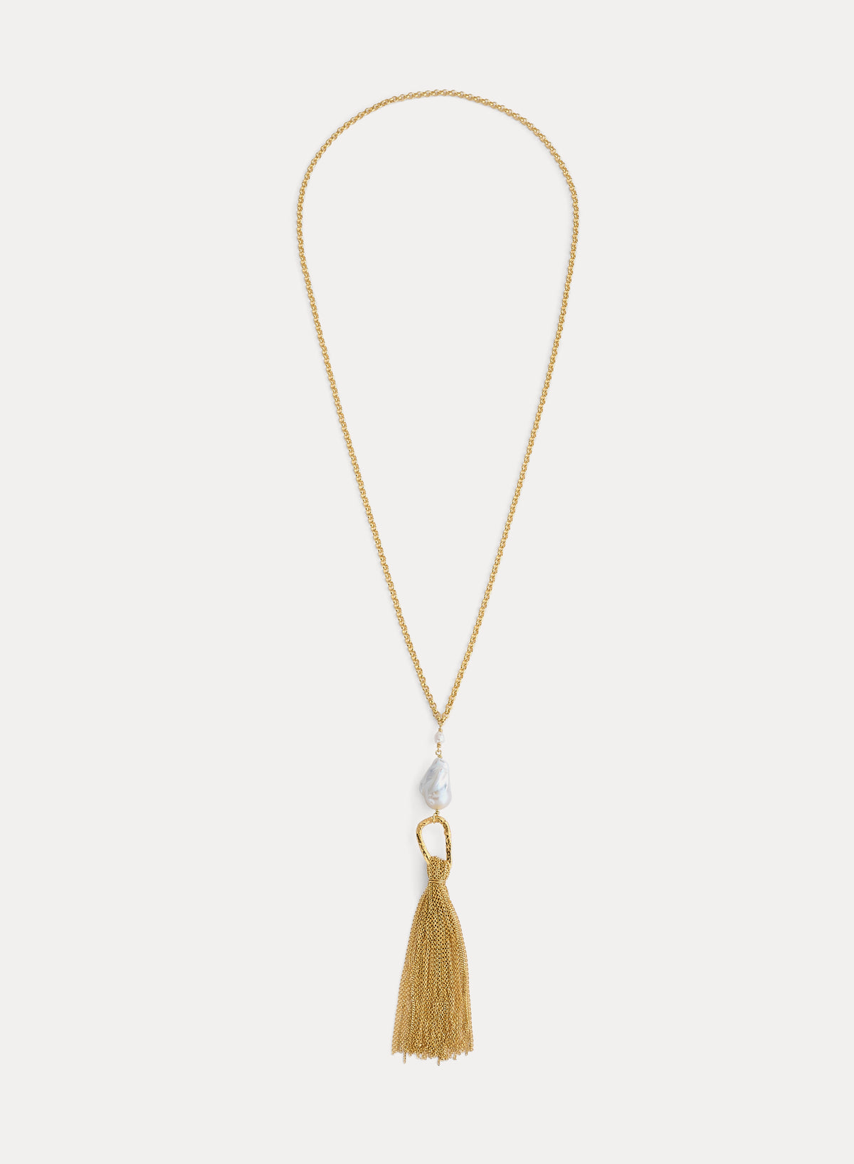 fringes and pearl sculpture necklace collana scultura con frange e perla 