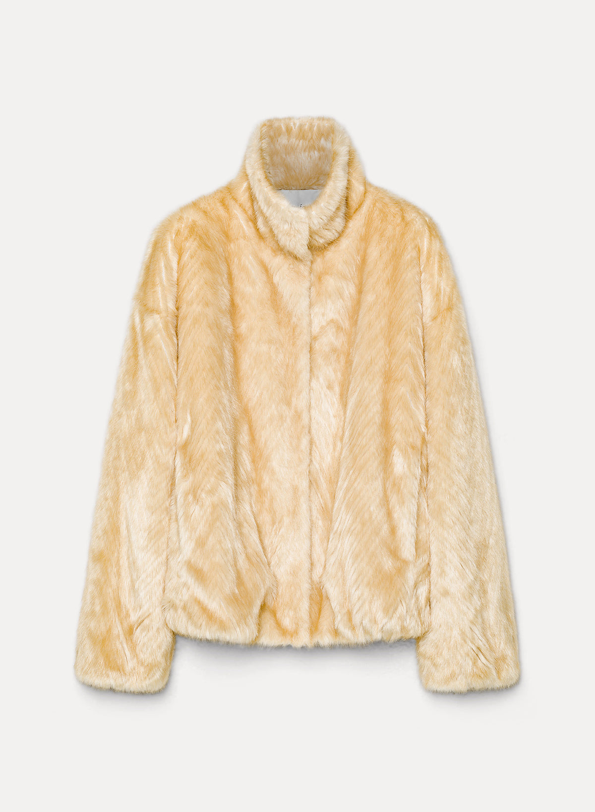 bomber eco-pelliccia chevron -  chevron eco fur bomber 