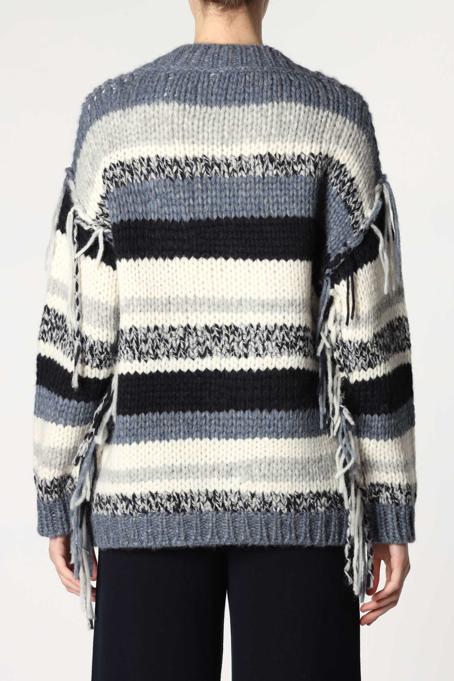 cardigan ml riga irregolare 