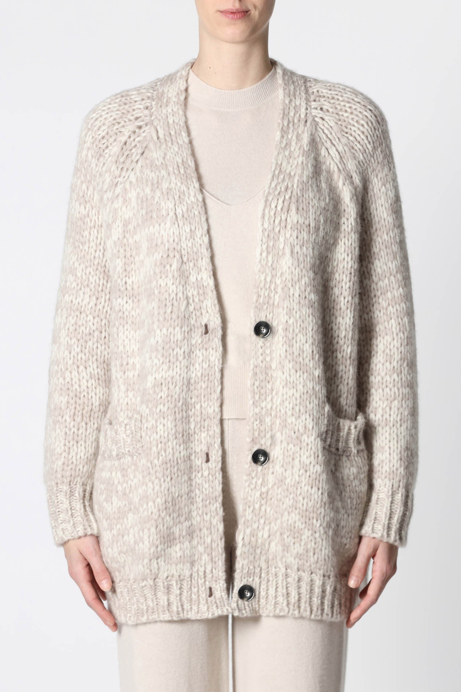 cardigan moulinè ml con bottoni 