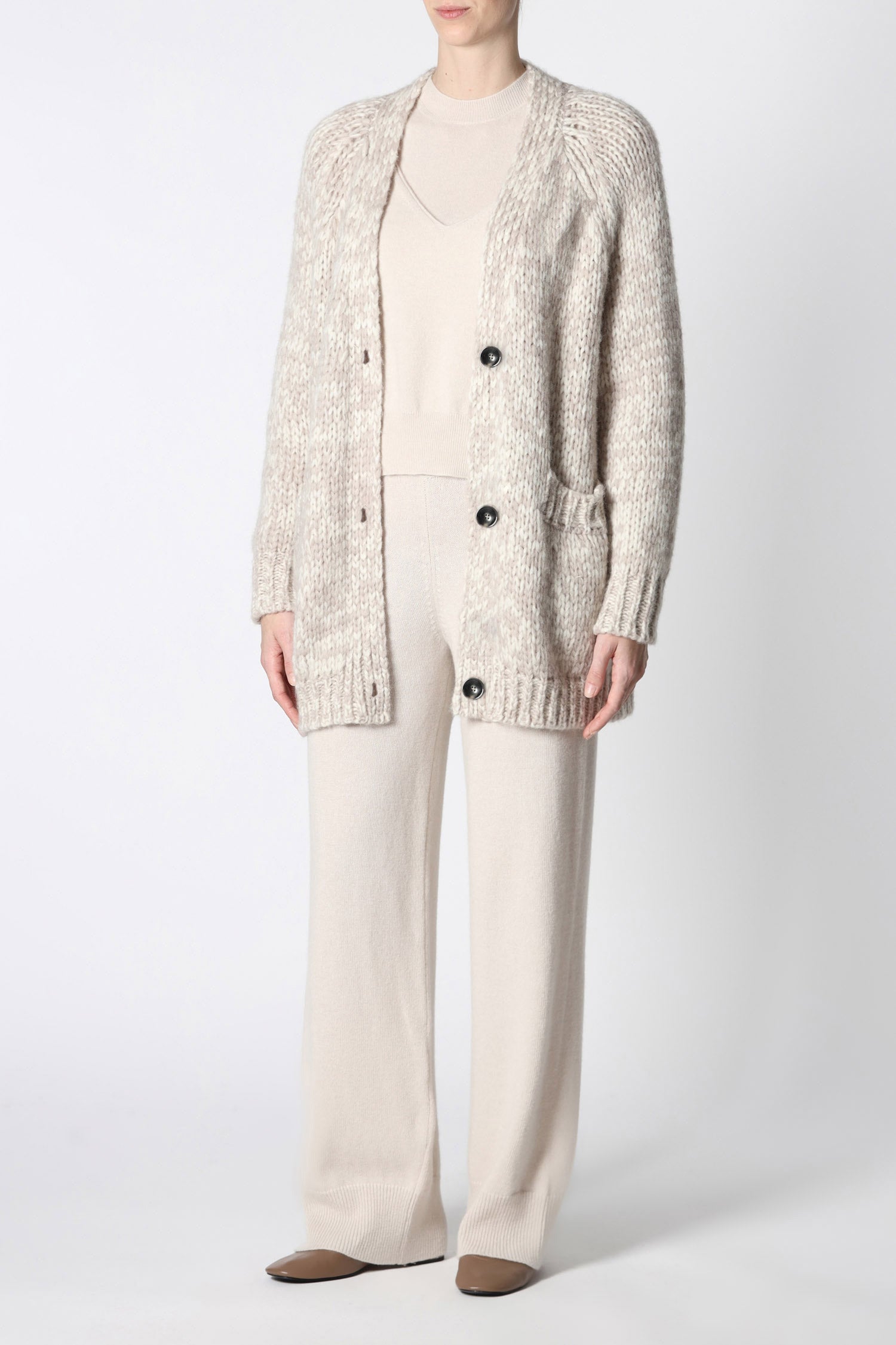 cardigan moulinè ml con bottoni 