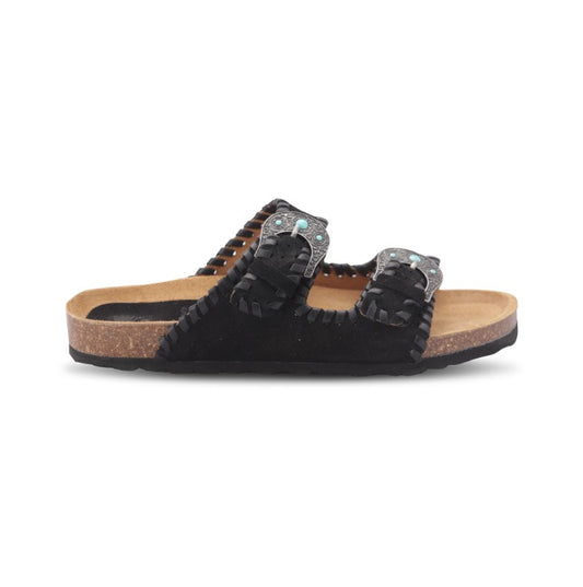 BUCKLE BEAT SUEDE NERO 