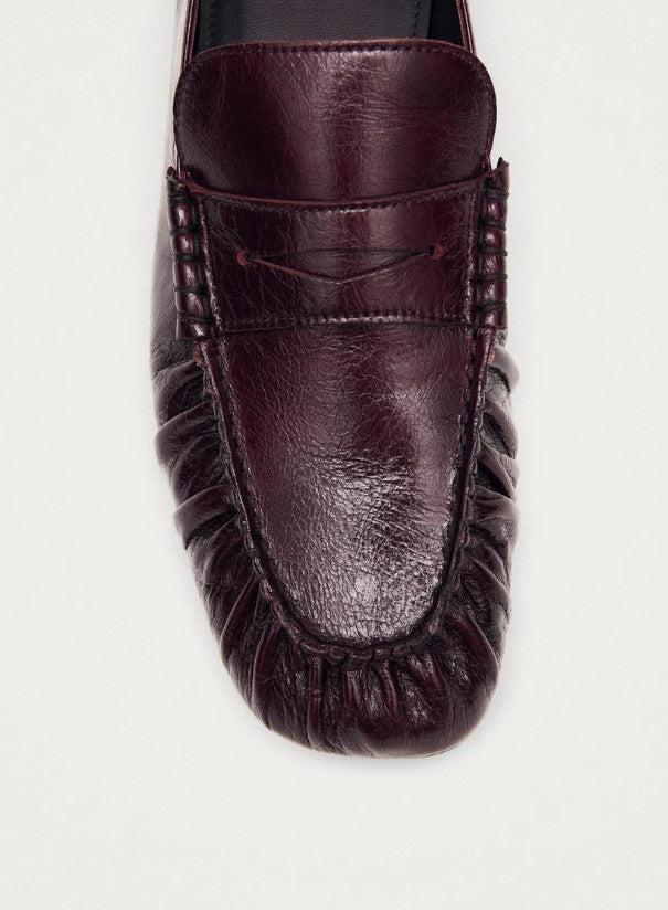 Aven Rift Burgundy Leather Loafers<BR/>MOCASSINI IN PELLE BORDEAUX AVEN RIFT<BR/> 