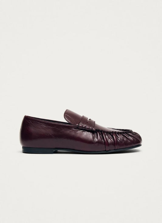 Aven Rift Burgundy Leather Loafers<BR/>MOCASSINI IN PELLE BORDEAUX AVEN RIFT<BR/> 