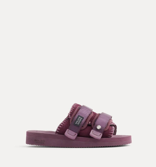 SUICOKE FOR FORTE FORTE CROSSED STRAP SANDALS<BR/>double--strap sandal suicoke for forte_forte grape 