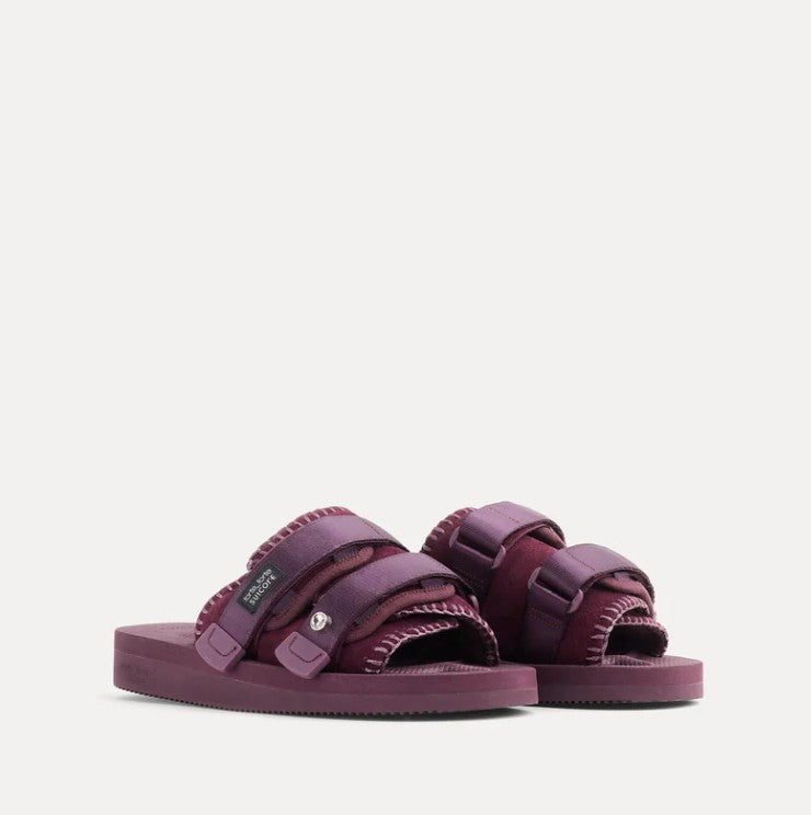 SUICOKE FOR FORTE FORTE CROSSED STRAP SANDALS<BR/>double--strap sandal suicoke for forte_forte grape 