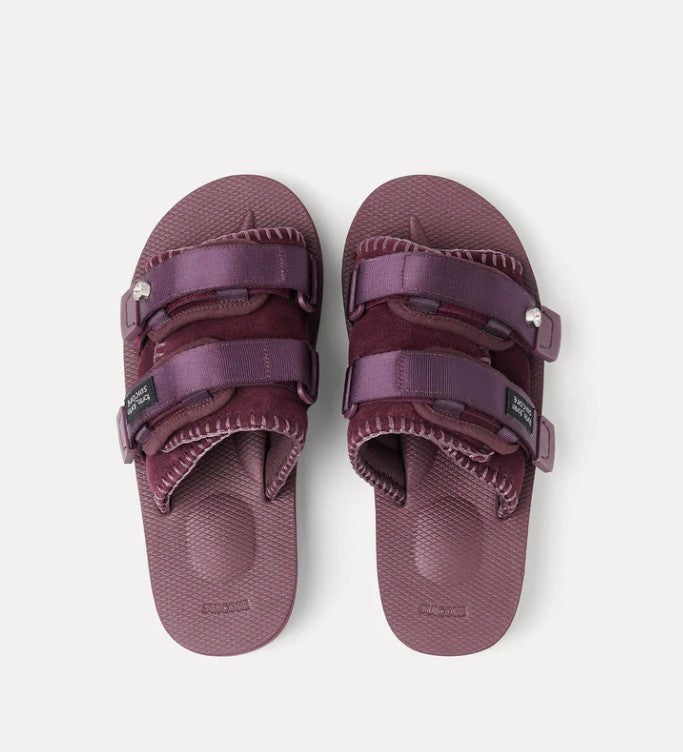 SUICOKE FOR FORTE FORTE CROSSED STRAP SANDALS<BR/>double--strap sandal suicoke for forte_forte grape 