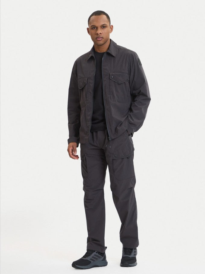 Parajumpers Elgin Overshirt Charcoal Grey 