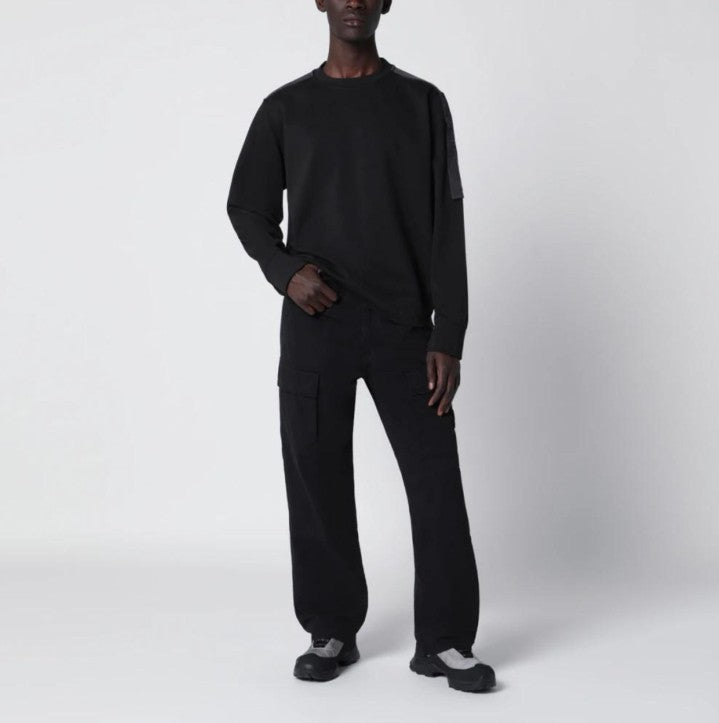 Parajumpers - Goodman Crewneck Sweatshirt - Off Black<BR/>GOODMAN - FELPA GIROCOLLO 